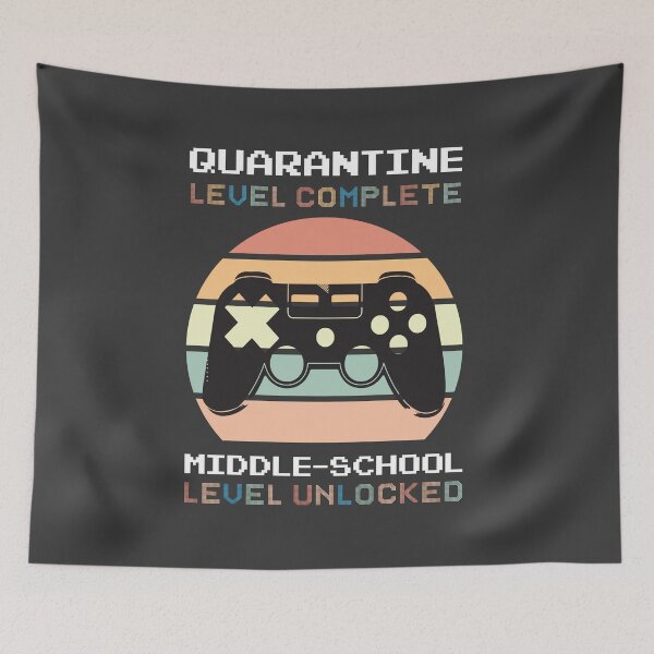 Item preview, Quarantine Level Complete Middle-school Level Unlocked Gamer Gift designed and sold by Dream-bubble.