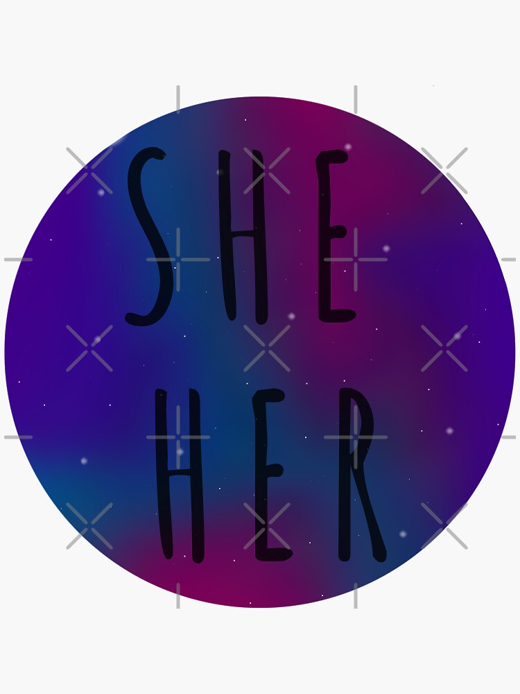 Sheher Pronoun Sticker For Sale By Rainbow Fool Redbubble 9246