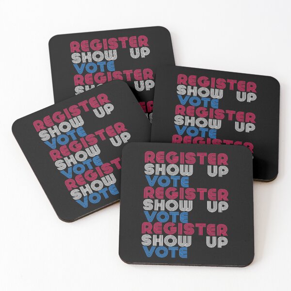 Item preview, register show up vote election 2020 designed and sold by J AND J  PRINTS.