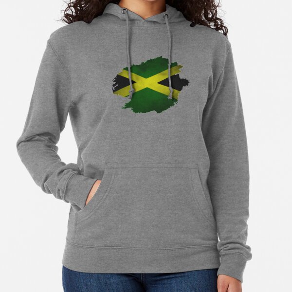 Jamaica Flag Lips Womens Cute Cat Ear Crop Tops Sweatshirt Jacket Pullover 