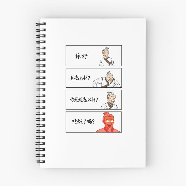 Item preview, Funny Chinese Ni Hao to Chifan Reaction  designed and sold by mandarincomp.