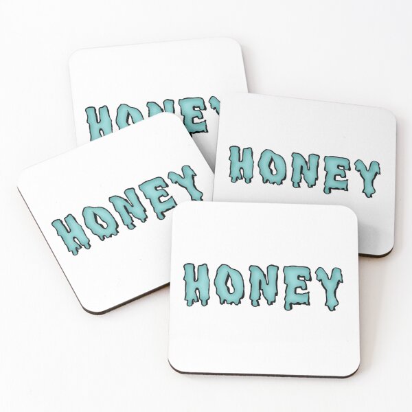 Item preview, Honey Text Shaded Aqua designed and sold by Melly-Jellyarts.