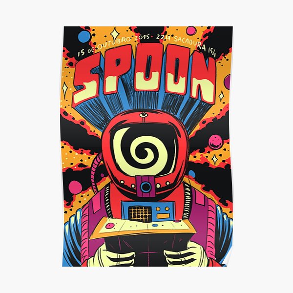 Spoon band Sci-fi Graphic Poster