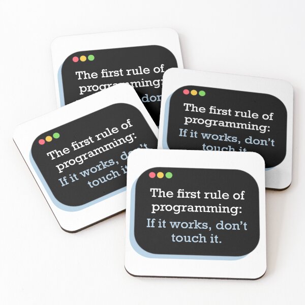 Item preview, First Rule of Programming Blue designed and sold by Justina Designs.