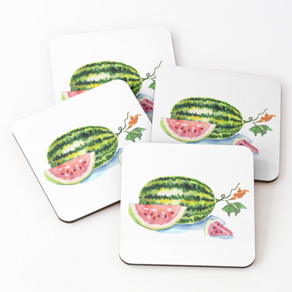 Item preview, Watercolor Watermelon Painting designed and sold by bellamells.