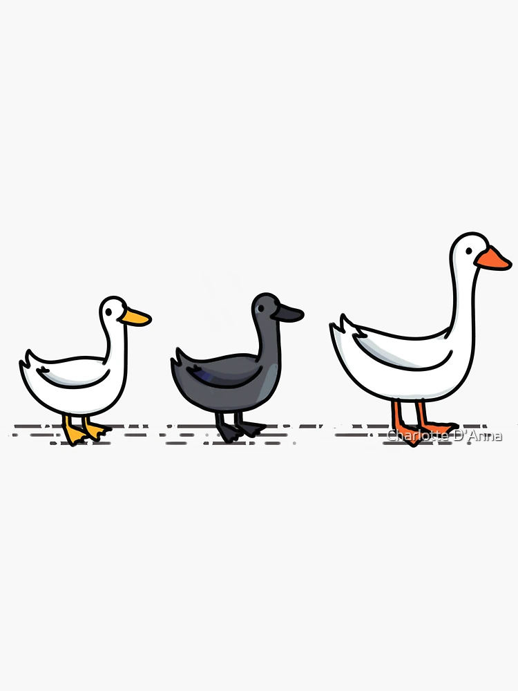 duck duck goose sticker Sticker for Sale by Nightlight0