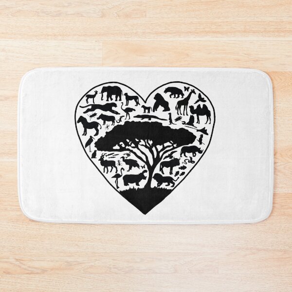 Item preview, DONATE African Animals Heart designed and sold by Emily Boynton.