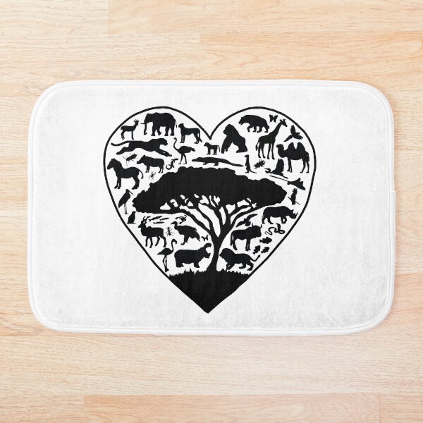 Item preview, DONATE African Animals Heart designed and sold by Emily Boynton.