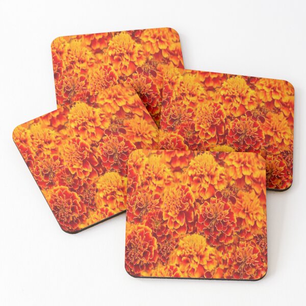 Item preview, GOLDEN ORANGE GARDEN MARIGOLD FLOWERS ART designed and sold by sharlesart.