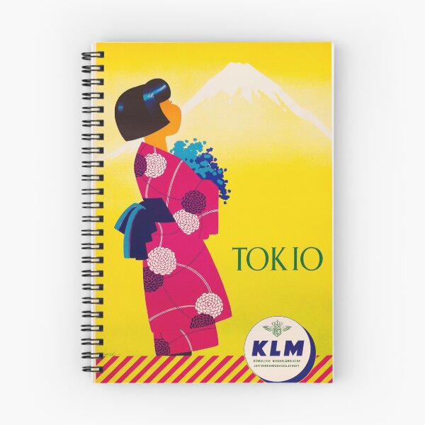 Item preview, Vintage KLM Airlines Tokio (Tokyo) Travel Advertisement designed and sold by vintagerepros.