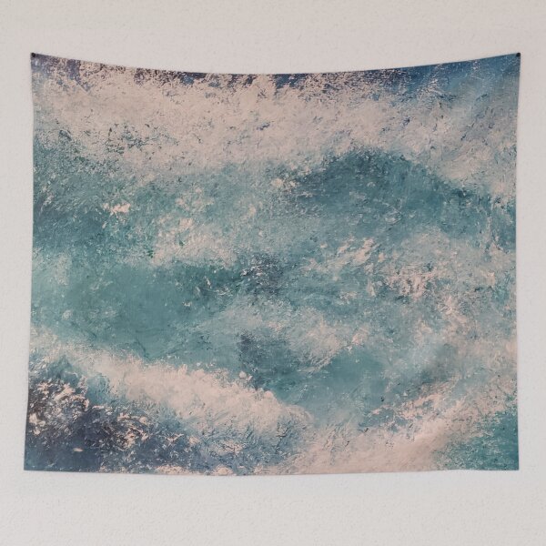 Item preview, Splash abstract acrylic painting by tabitha kremesec designed and sold by Tabitha Kremesec.