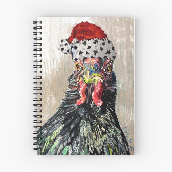 Item preview, Bindin, Santa Chicken designed and sold by jenesaiscluck.