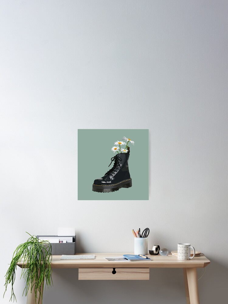 Dr. Martens boot with flowers