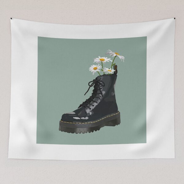 Item preview, Dr. Martens boot with flowers designed and sold by PaintPsd.