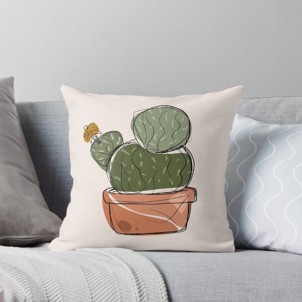 Item preview, Line Art Golden Barrel Cactus Succulent Plant designed and sold by andymvera.