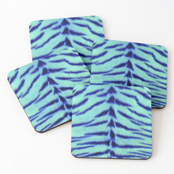 Item preview, Tiger Print Blue Fur designed and sold by Sabbaht.
