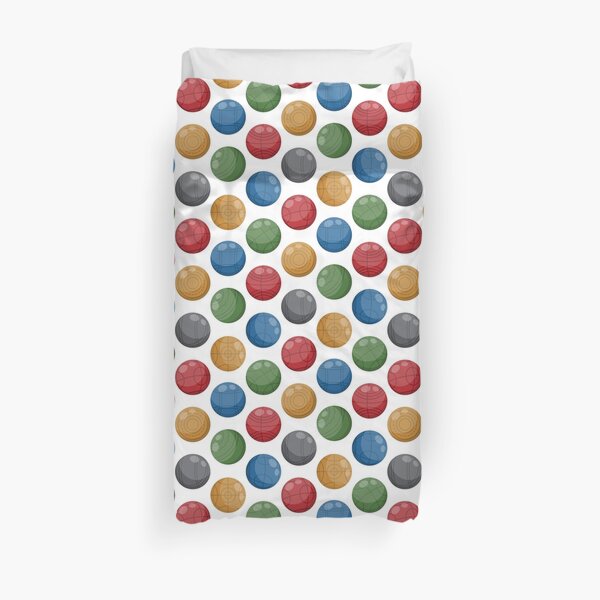 Bocce Ball (Lawn bowling) | Traditional Duvet Cover