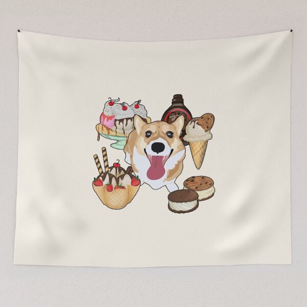 Item preview, Happy Corgi - Ice Cream Parlor designed and sold by MaplewoodMerch.