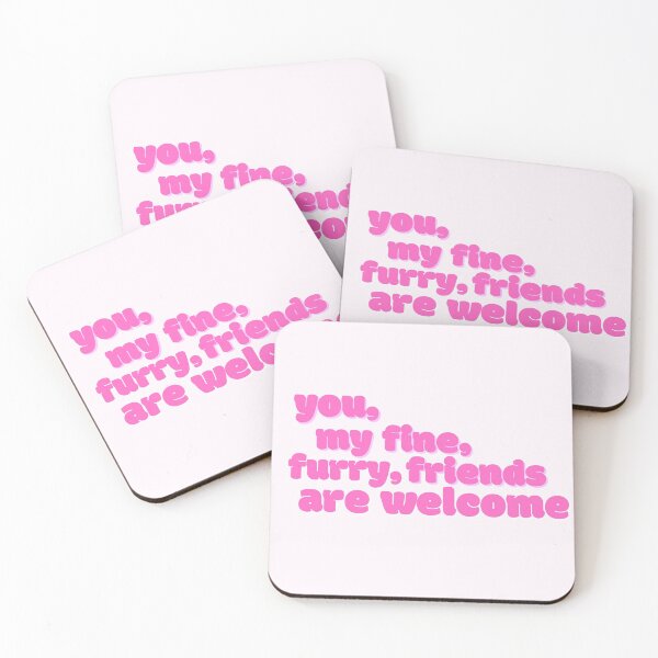 Item preview, you, my fine, furry, friends are welcome designed and sold by artsybooklover.