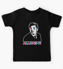 Allons-y! in black Kids Tee