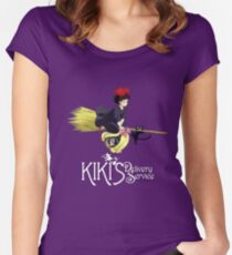 Kiki's Delivery Service-Studio Ghibli Women's Fitted Scoop T-Shirt