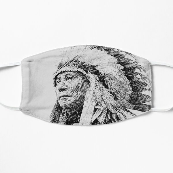 Chief Hollow Horn Bear Graphic 2 Flat Mask