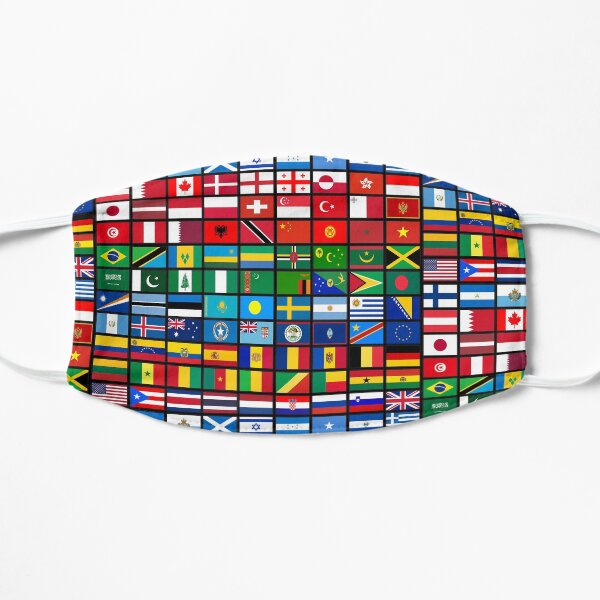 More then 90 Flags of the Countries of the World,International Gift Flat Mask