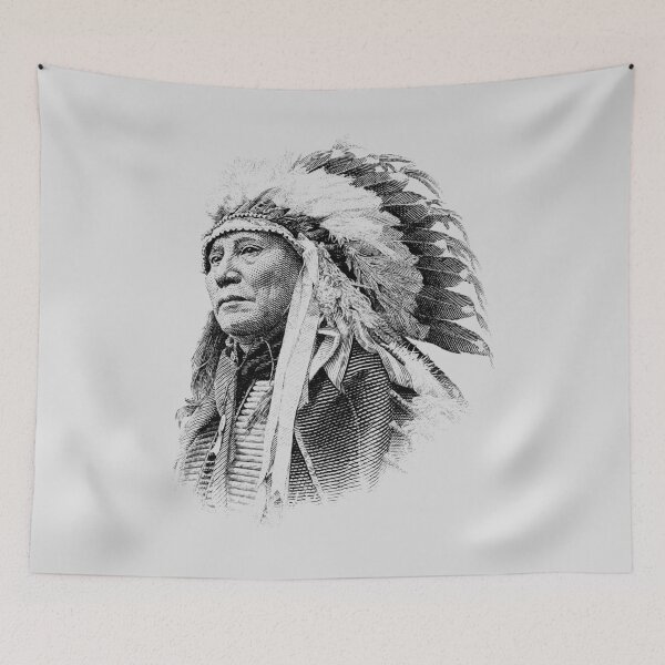 Item preview, Chief Hollow Horn Bear Graphic 2 designed and sold by warishellstore.
