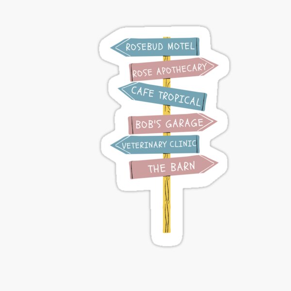 Item preview, schitt's creek road signs designed and sold by Darcy Miller.