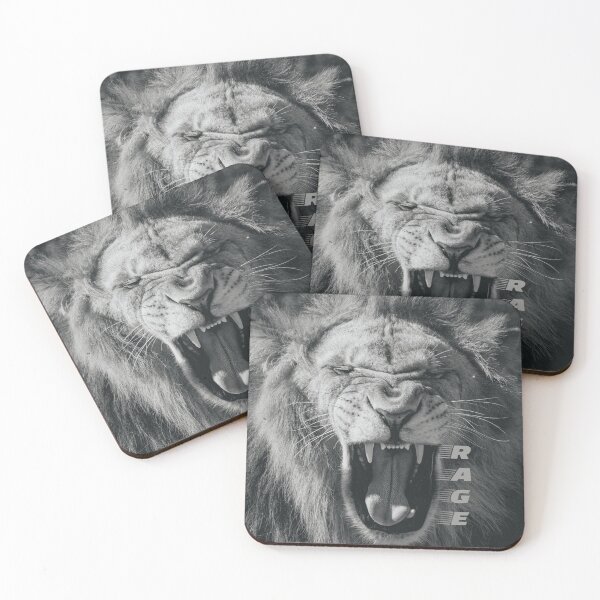 Item preview, Lion Rage Black and White Roar designed and sold by mwagie.