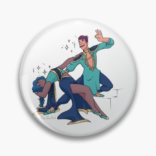 Shera Mermista and Captain Seahawk Dance Pin