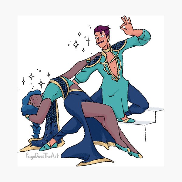 Shera Mermista and Captain Seahawk Dance Photographic Print