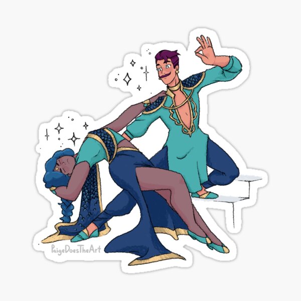 Shera Mermista and Captain Seahawk Dance Sticker