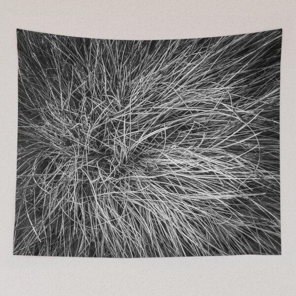 Item preview, closeup grass field texture in black and white designed and sold by Mrvell.