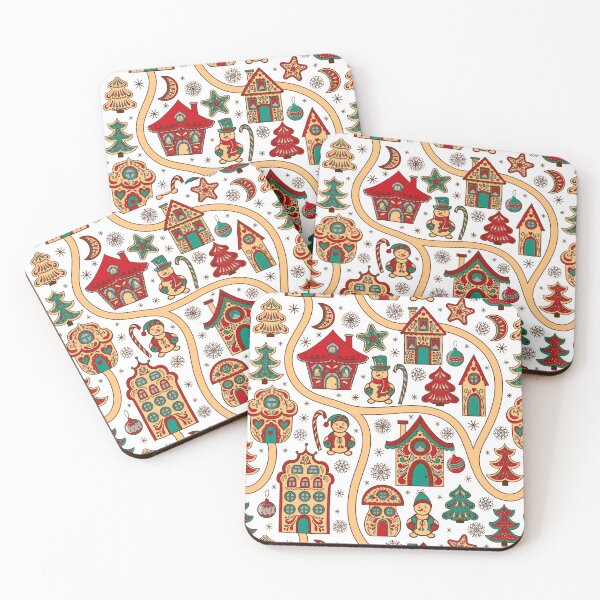 Item preview, Christmas Gingerbread House Village Pattern designed and sold by OrnamentallyYou.