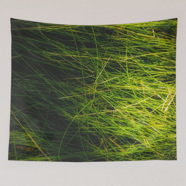 Item preview, closeup green grass field texture abstract background designed and sold by Mrvell.