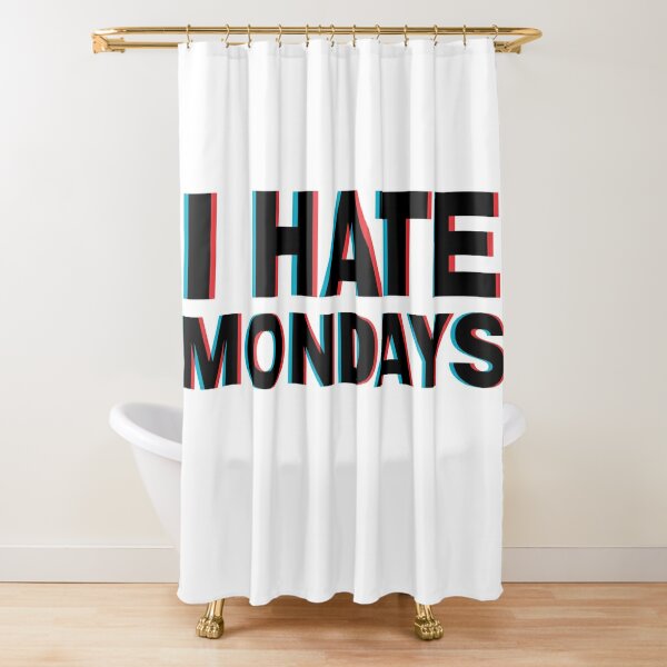 I Hate School Shower Curtains Redbubble - roblox escape room i hate mondays color code