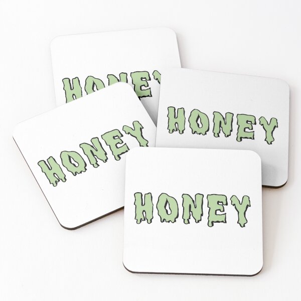 Item preview, Honey Text Non-Shaded Green designed and sold by Melly-Jellyarts.