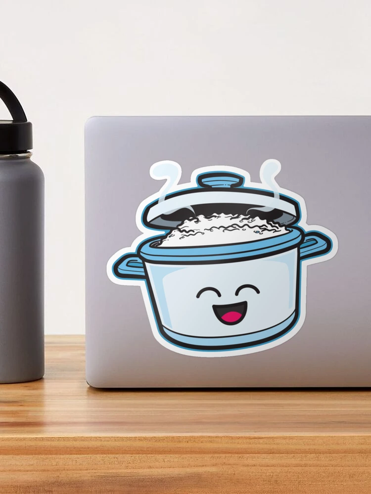 Kawaii Rice Cooker Happy Art Board Print for Sale by akofilipino