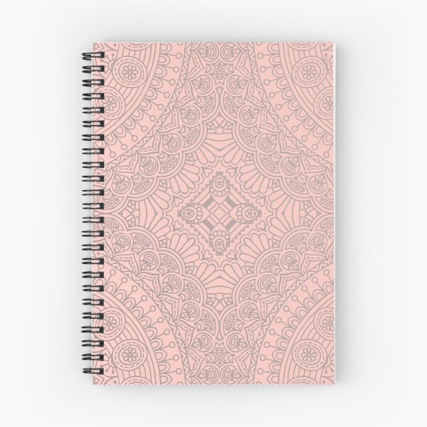 Item preview, Baby Pink Silver Mandala Pattern Illustration designed and sold by Vic Torys ☆.