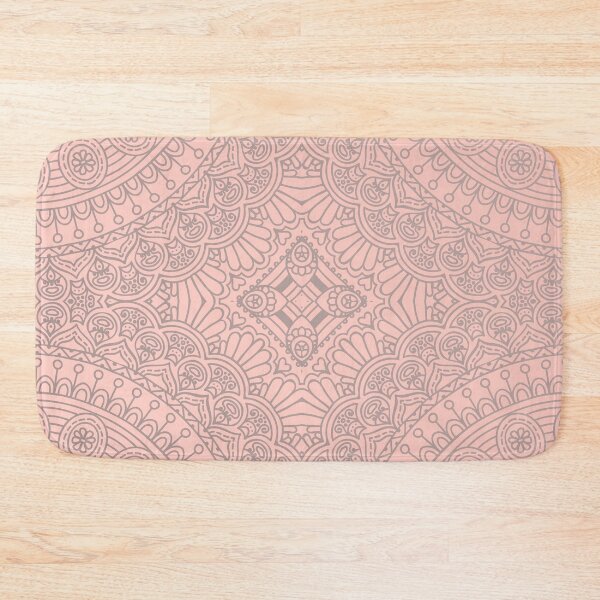 Item preview, Baby Pink Silver Mandala Pattern Illustration designed and sold by Vic Torys ☆.