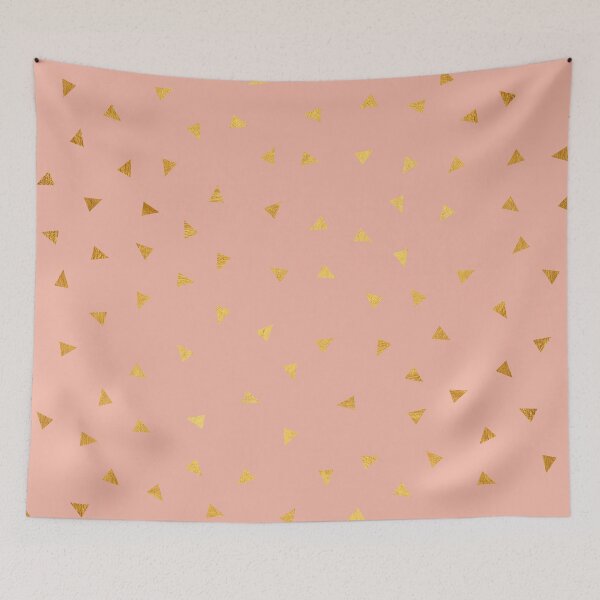 Item preview, Millennial Pink Gold Pastel Pattern designed and sold by Vic Torys ☆.