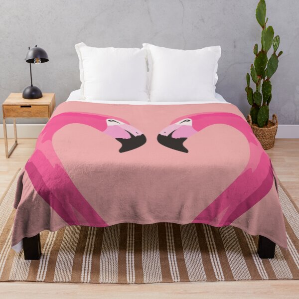 Artikelvorschau, Herzförmige Flamingos | Rosa entworfen und verkauft von caribbeanvibes.