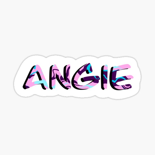 Angie Name Stickers | Redbubble