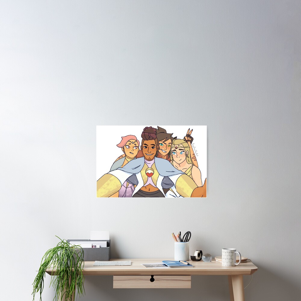 Best Friend Squad Shera Adora, Catra, Glimmer, Bow Poster