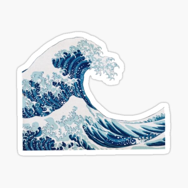 Item preview, great ocean wave sticker  designed and sold by SashaGrace1.
