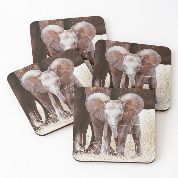 Item preview, Baby Elephant Cute African Elephant with Mom designed and sold by mwagie.