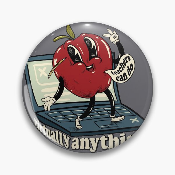 Item preview, Teachers can do Virtually Anything | Back to School 2020 | Old Cartoon Style | Teacher Mask | Backpack Design | Best Selling Original Art designed and sold by Any Color Designs.