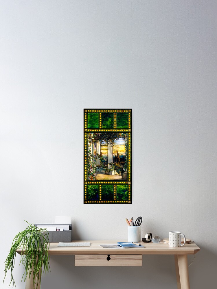 Hinds Hausfenster Tiffany Glas Poster Von Artboy213 Redbubble