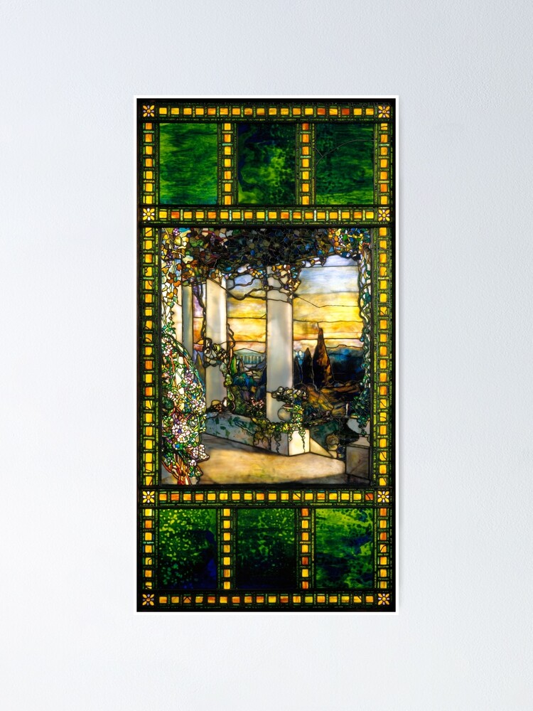 Hinds Hausfenster Tiffany Glas Poster Von Artboy213 Redbubble